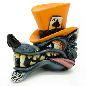 Wolf in Top Hat - Orange